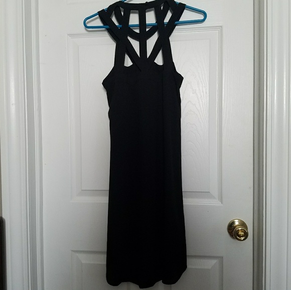 🖤 BCBG MAXAZRIA Black strappy dress🖤 - Picture 3 of 4